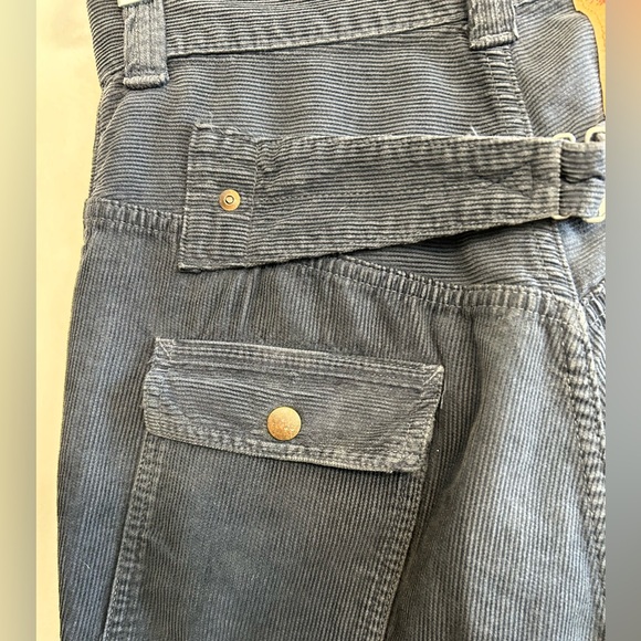 Kapital Blue Handed Corduroy Bush Pant. The color is a dark blue-gray. - Picture 8 of 11
